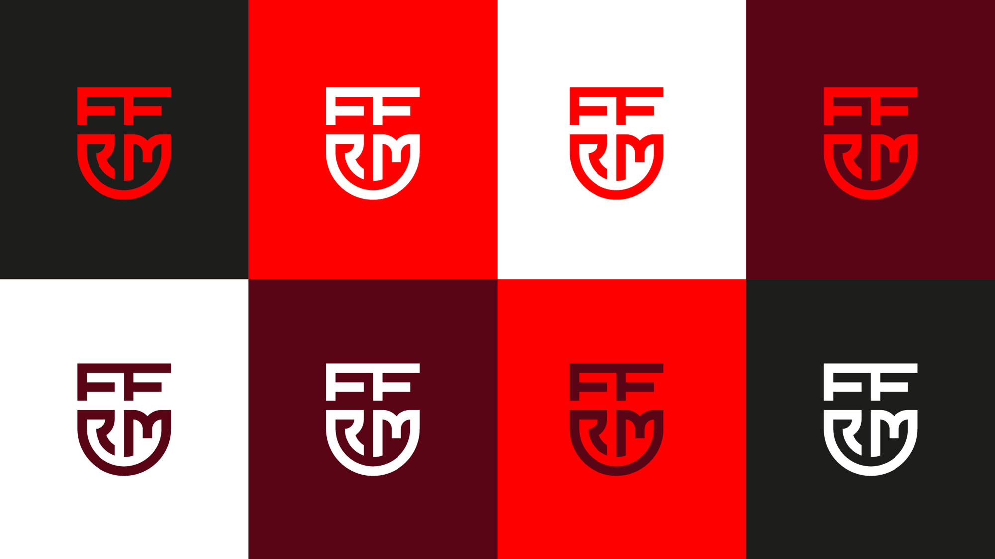 FFRM穆?tīng)栁鱽喌貐^(qū)足球聯(lián)合會(huì)俱樂(lè)部字母盾牌logo設(shè)計(jì)vi設(shè)計(jì) FFRM穆?tīng)栁鱽喌貐^(qū)足球聯(lián)合會(huì)俱樂(lè)部字母盾牌logo設(shè)計(jì)vi設(shè)計(jì)