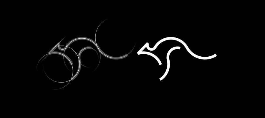 簡(jiǎn)潔高效logo設(shè)計(jì)靈感-線條袋鼠 簡(jiǎn)潔高效logo設(shè)計(jì)靈感-線條袋鼠