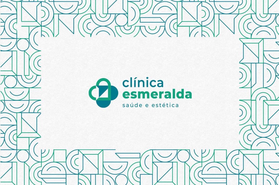 Esmeralda 保健診所醫(yī)院logo設(shè)計vi設(shè)計，醫(yī)療十字、膠囊與愛心元素