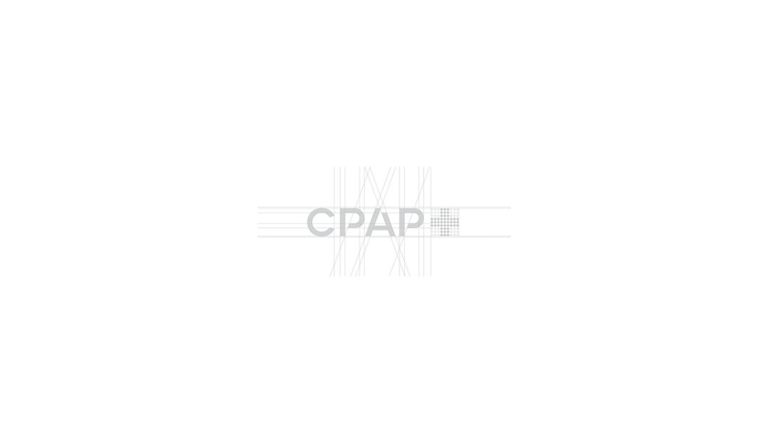 CPAP+睡眠呼吸暫停通氣治療醫(yī)療設備品牌logo設計視覺形象vi設計“圓點氣流”圖案