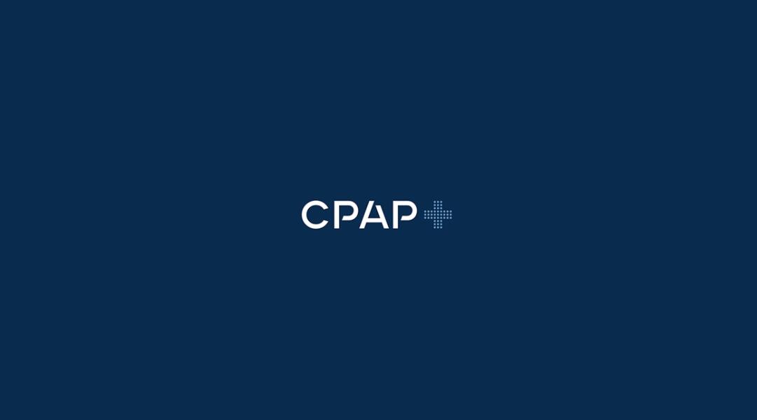CPAP+睡眠呼吸暫停通氣治療醫(yī)療設備品牌logo設計“圓點十字”