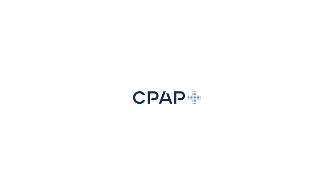 CPAP+睡眠呼吸暫停通氣治療醫(yī)療設備品牌logo設計“圓點十字”