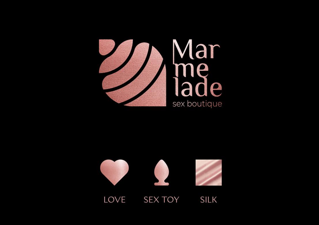 Marmelade 成人性用品品牌logo設(shè)計(jì)vi設(shè)計(jì)，神秘誘惑風(fēng)格