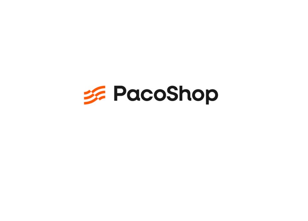 Paco Shop 進(jìn)口電子數(shù)碼商品商店品牌logo設(shè)計(jì)“線條國旗”元素