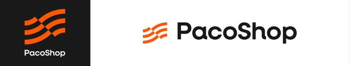 Paco進(jìn)出口電子數(shù)碼商品商店品牌logo設(shè)計(jì)“線條國旗”核心視覺元素