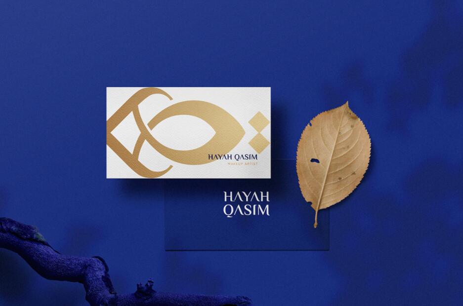 Hayah Qasim 微整形美容保健機(jī)構(gòu)logo設(shè)計(jì)vi設(shè)計(jì)，優(yōu)雅藝術(shù)尊貴風(fēng)格