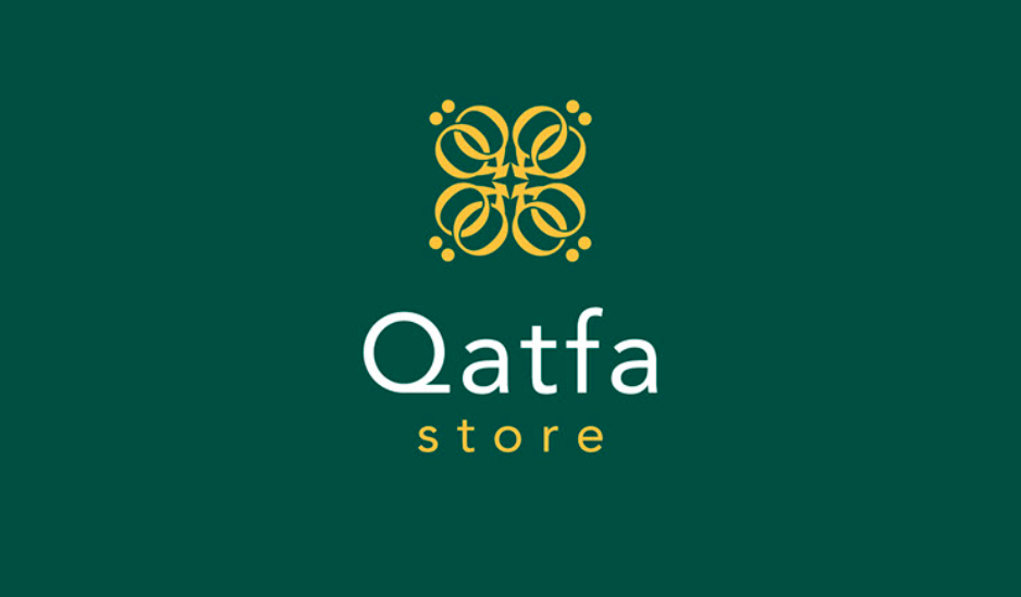 Qatfa 蜂蜜在線商店對(duì)稱Q字母logo設(shè)計(jì)