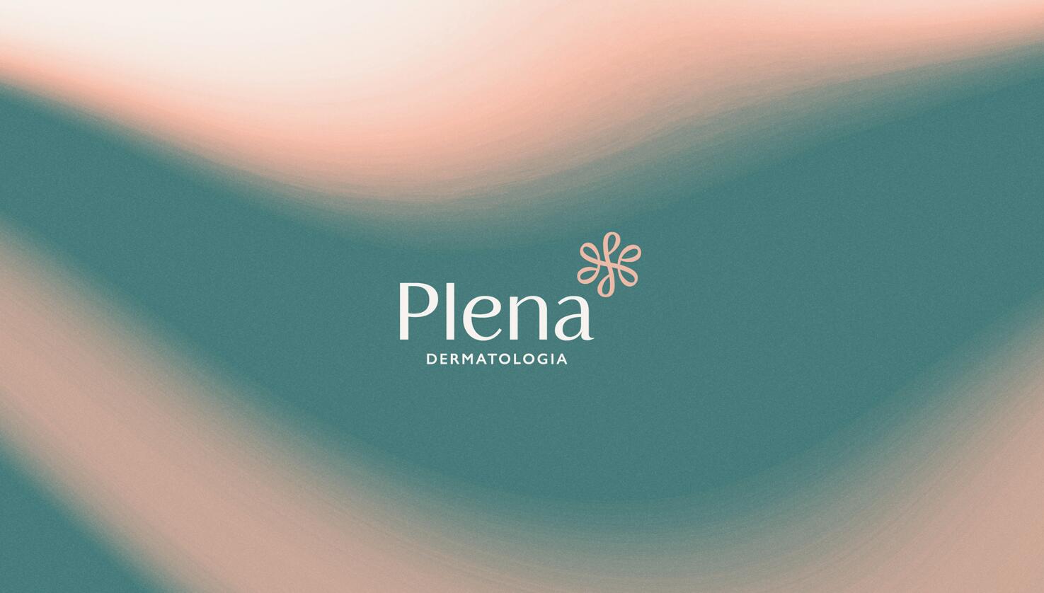 Plena皮膚科美容護(hù)理診所logo設(shè)計(jì)品牌vi形象設(shè)計(jì),綠粉雙色漸變風(fēng)格 Plena皮膚科美容護(hù)理診所logo設(shè)計(jì)品牌vi形象設(shè)計(jì),綠粉雙色漸變風(fēng)格