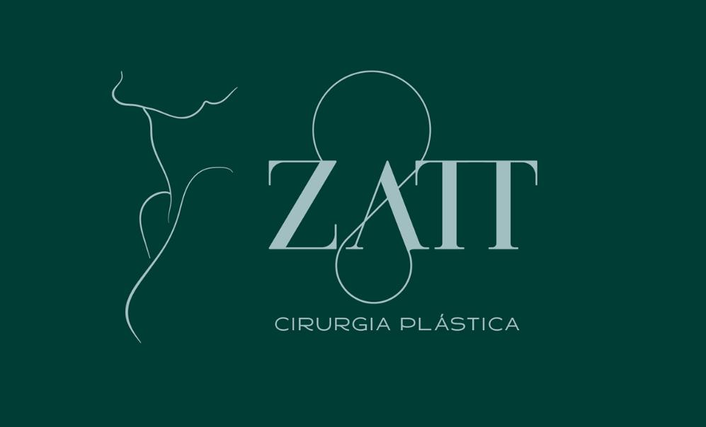 Zatt 美容整形外科診所logo設(shè)計vi設(shè)計，綠金配色清新精致風(fēng)格
