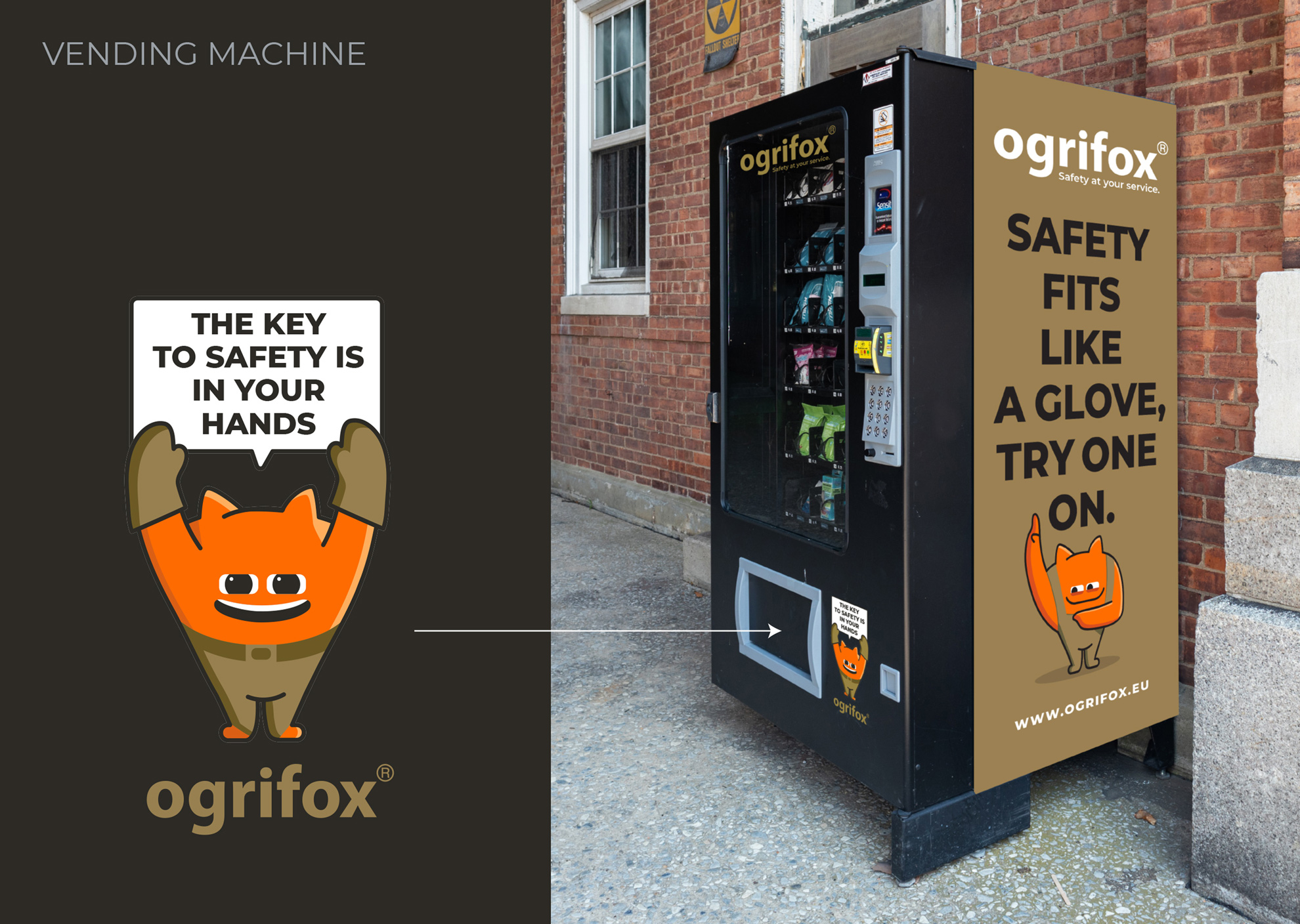 Ogrifox 安全防護服工作服服飾“狐貍巨人”品牌卡通吉祥物設(shè)計 Ogrifox 安全防護服工作服服飾“狐貍巨人”品牌卡通吉祥物設(shè)計