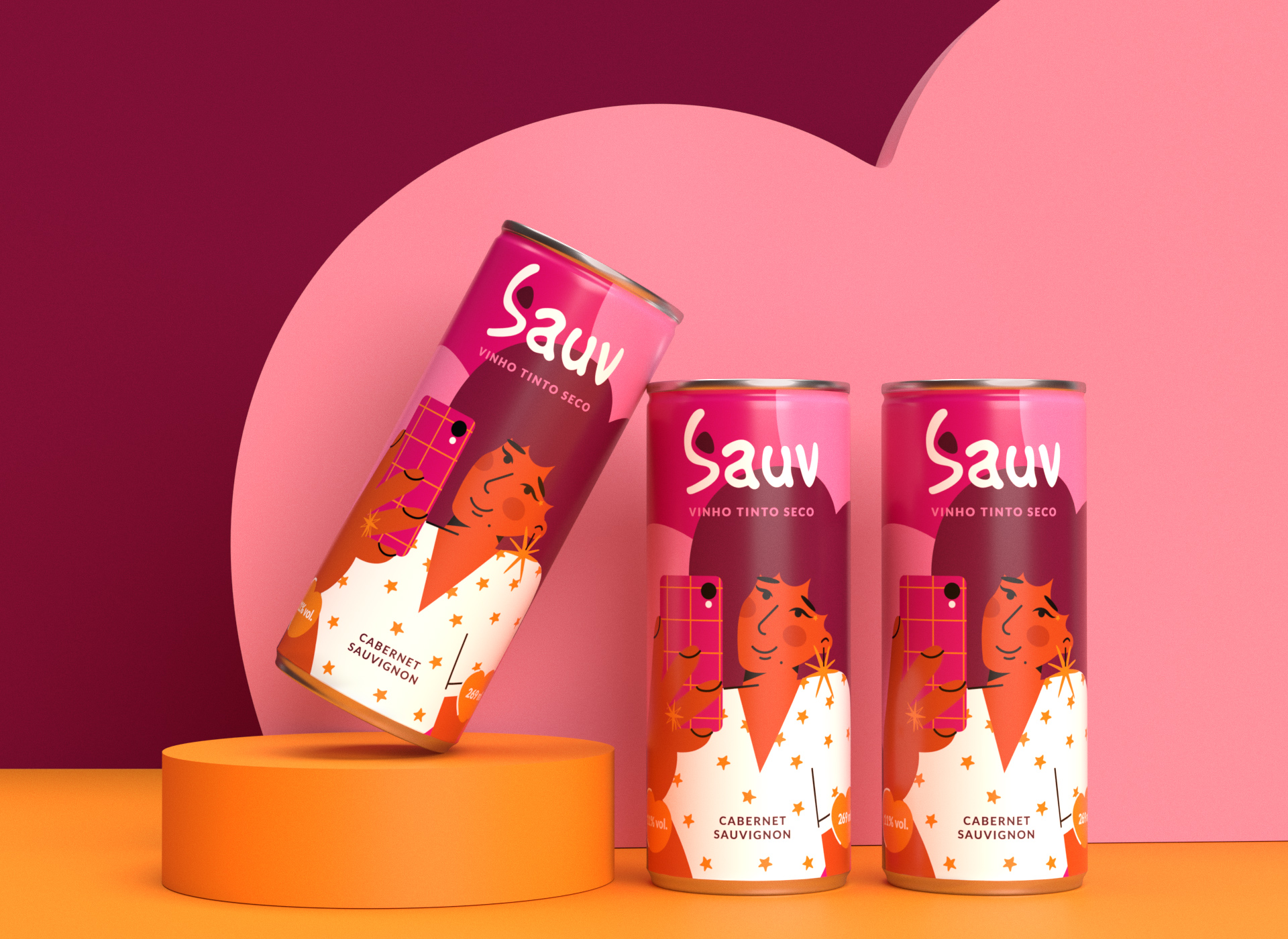 Sauv罐裝葡萄酒標簽包裝設計和時尚人物插圖,開發(fā)年輕人更廣泛日常使用場景 Sauv罐裝葡萄酒標簽包裝設計和時尚人物插圖,開發(fā)年輕人更廣泛日常使用場景