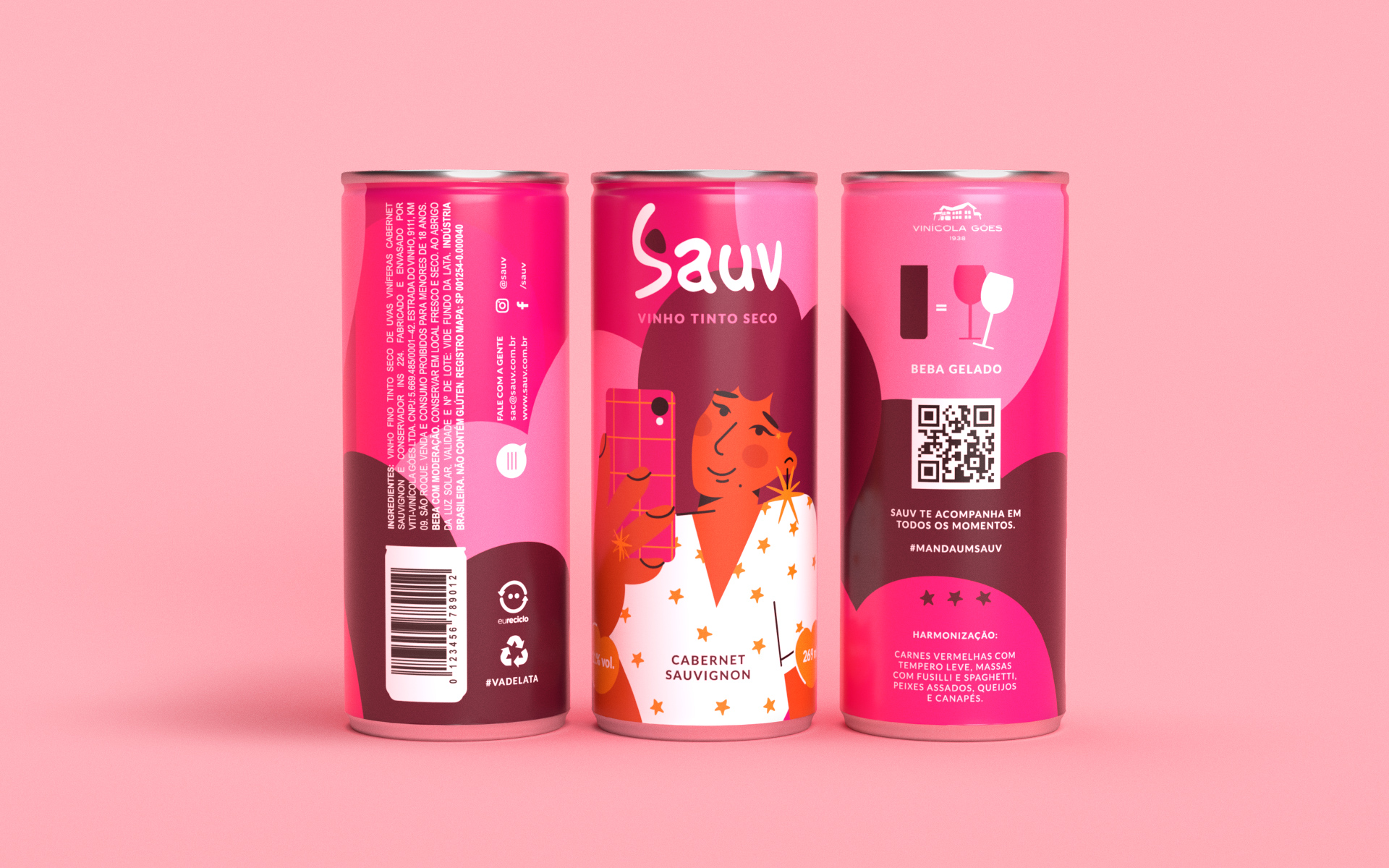 Sauv罐裝葡萄酒標簽包裝設計和時尚人物插圖,開發(fā)年輕人更廣泛日常使用場景 Sauv罐裝葡萄酒標簽包裝設計和時尚人物插圖,開發(fā)年輕人更廣泛日常使用場景
