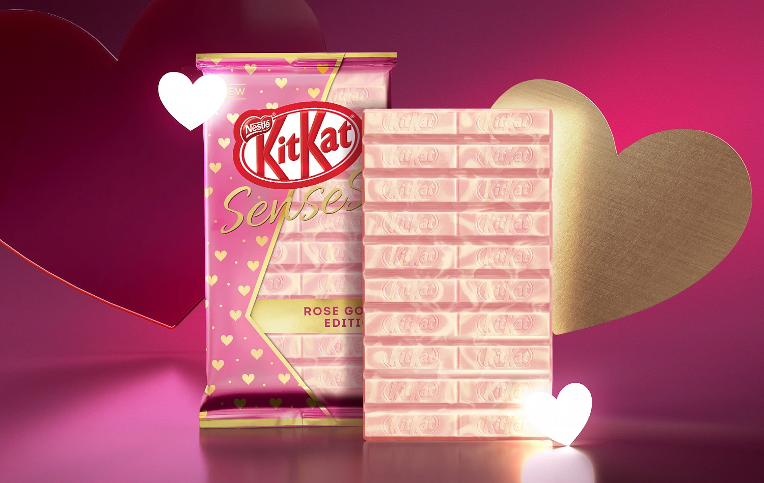 KitKat巧克力包裝設(shè)計，字母k品牌識別版式