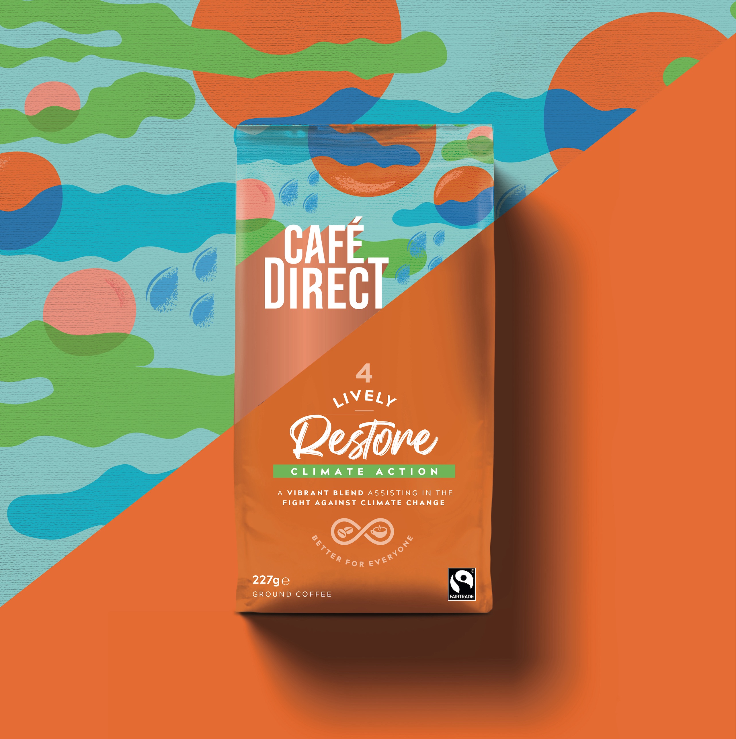 Cafédirect 袋裝咖啡包裝設(shè)計“斜版時尚年輕”風格 Cafédirect 袋裝咖啡包裝設(shè)計“斜版時尚年輕”風格