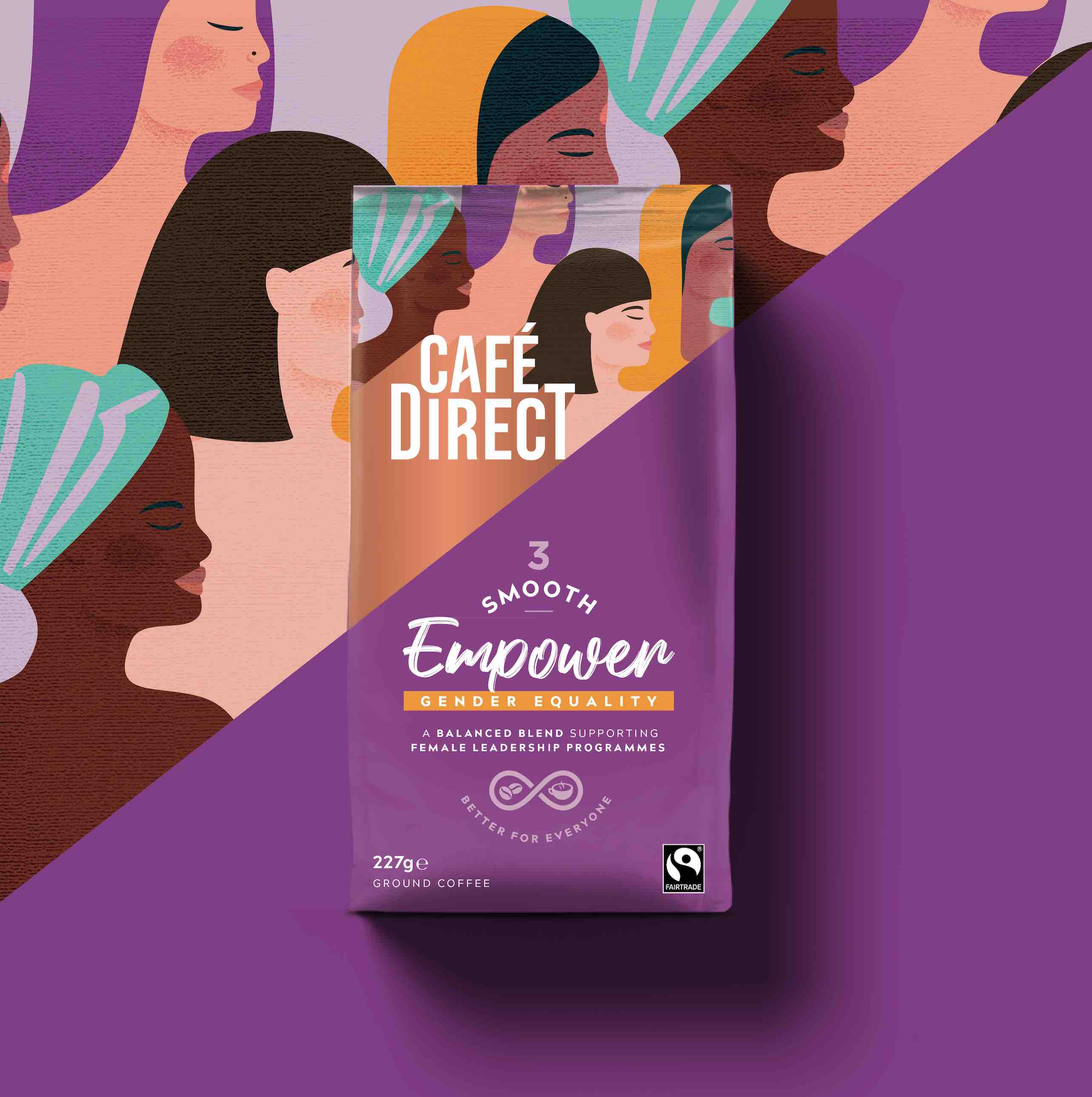 Cafédirect 袋裝咖啡包裝設(shè)計“斜版時尚年輕”風格 Cafédirect 袋裝咖啡包裝設(shè)計“斜版時尚年輕”風格