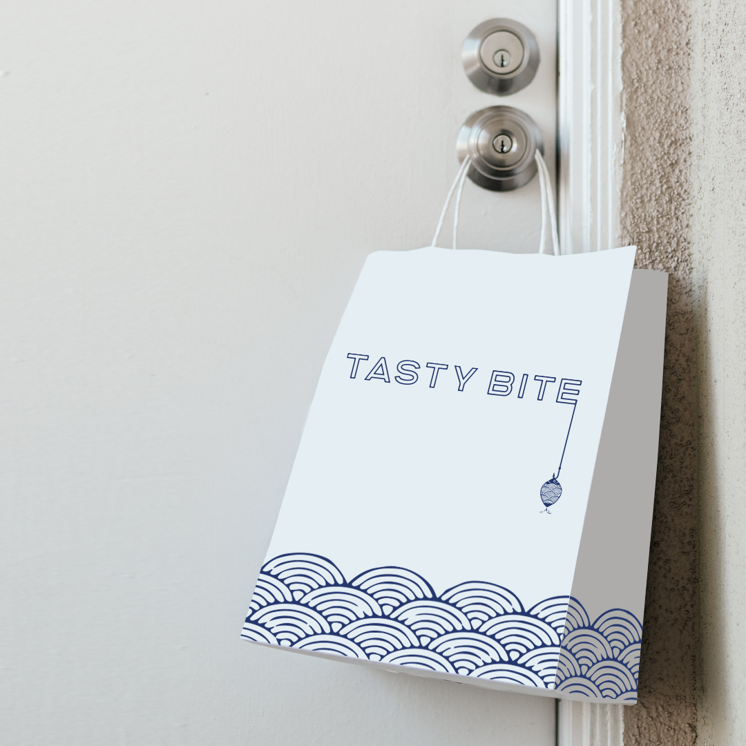 TASTY BITE 炸魚(yú)薯?xiàng)l餐廳餐飲品牌形象設(shè)計(jì)-logo&vi，輕松自由的設(shè)計(jì)感覺(jué)