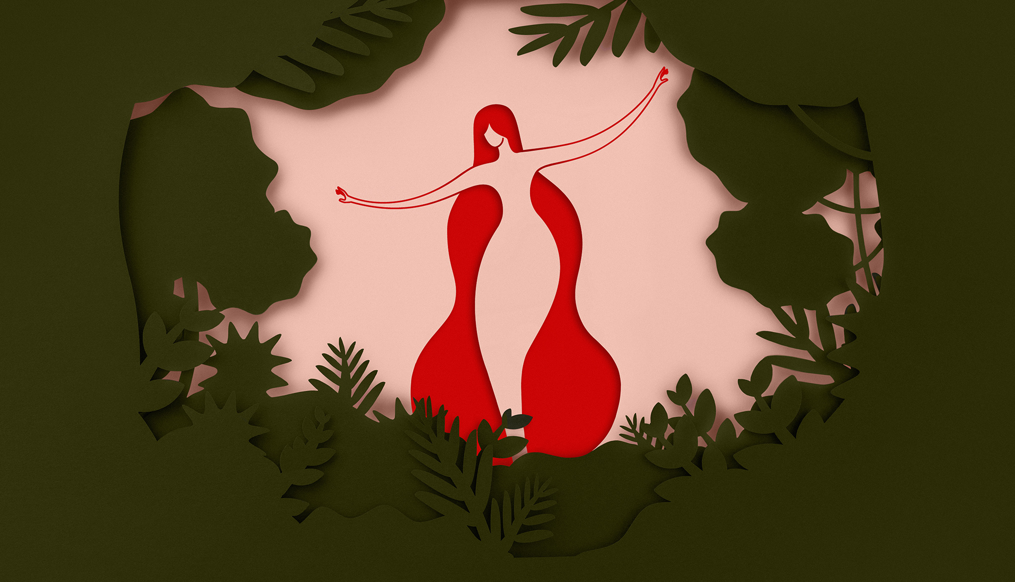 Ninfa 生活社區(qū)logo設(shè)計(jì)“女人身體曲線”品牌形象設(shè)計(jì)，一個(gè)放松身心享受寧靜生活的地方