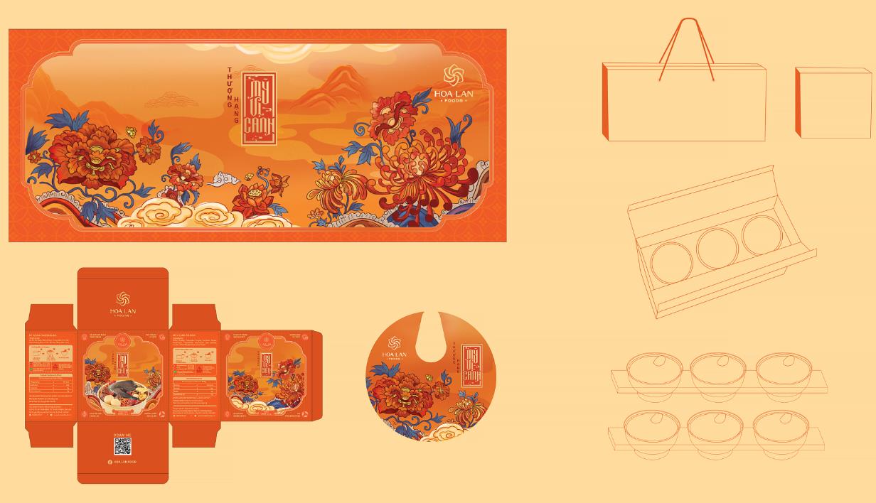 越南中藥藥材保健滋補(bǔ)品系列禮盒包裝設(shè)計中國風(fēng)插畫設(shè)計 越南中藥藥材保健滋補(bǔ)品系列禮盒包裝設(shè)計中國風(fēng)插畫設(shè)計