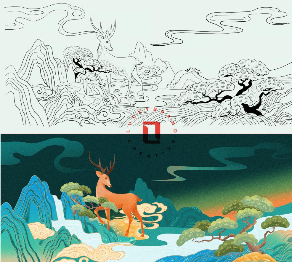 越南中藥藥材保健滋補(bǔ)品系列禮盒包裝設(shè)計中國風(fēng)插畫設(shè)計 越南中藥藥材保健滋補(bǔ)品系列禮盒包裝設(shè)計中國風(fēng)插畫設(shè)計