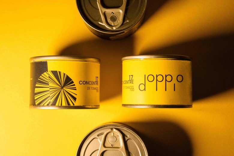 Doppio 食品包裝設(shè)計(jì)logo設(shè)計(jì),黑黃色放射線條組合元素 Doppio 食品包裝設(shè)計(jì)logo設(shè)計(jì),黑黃色放射線條組合元素