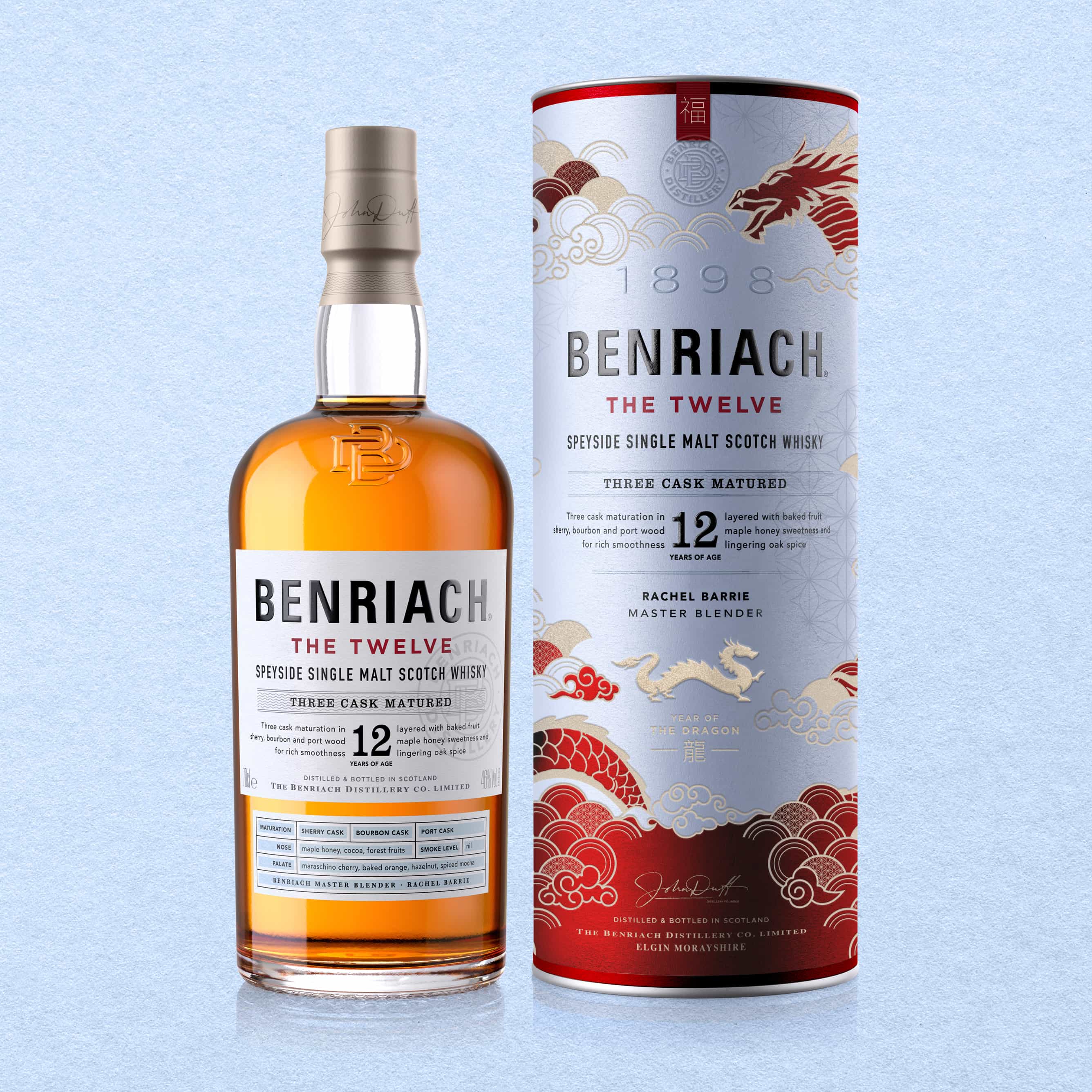 Benriach 單一麥芽蘇格蘭威士忌設計中國年節(jié)日酒包裝,2024兔年龍年元素 Benriach 單一麥芽蘇格蘭威士忌設計中國年節(jié)日酒包裝,2024兔年龍年元素