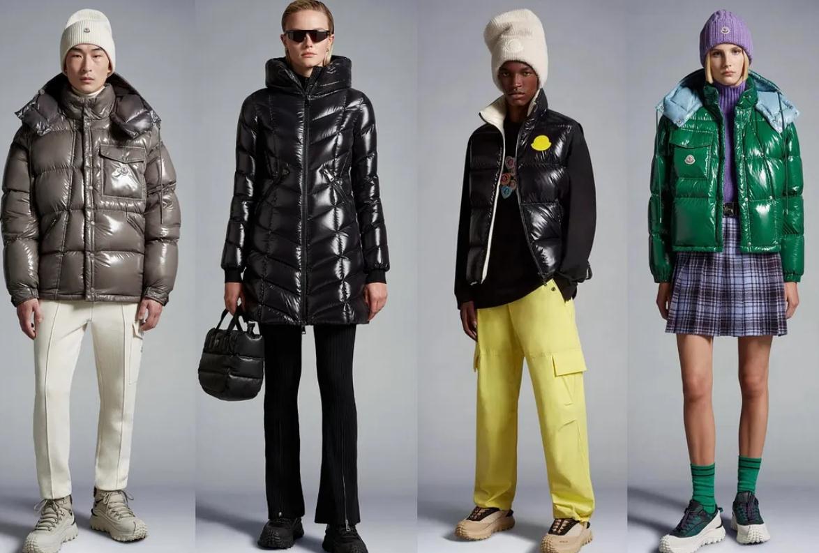 光澤、輪廓和造型提升了 Moncler 羽絨大衣的檔次