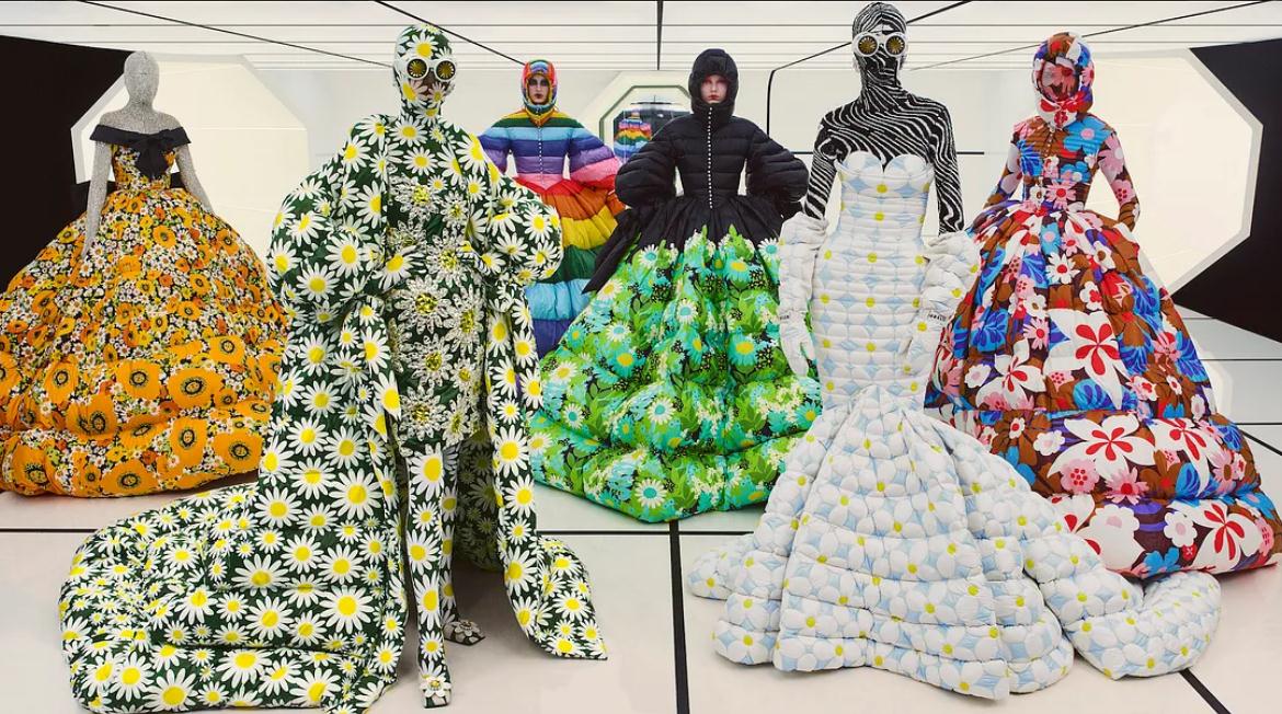 Moncler x 高級定制品牌 Richard Quinn。圖片來源：Wonderland Magazine