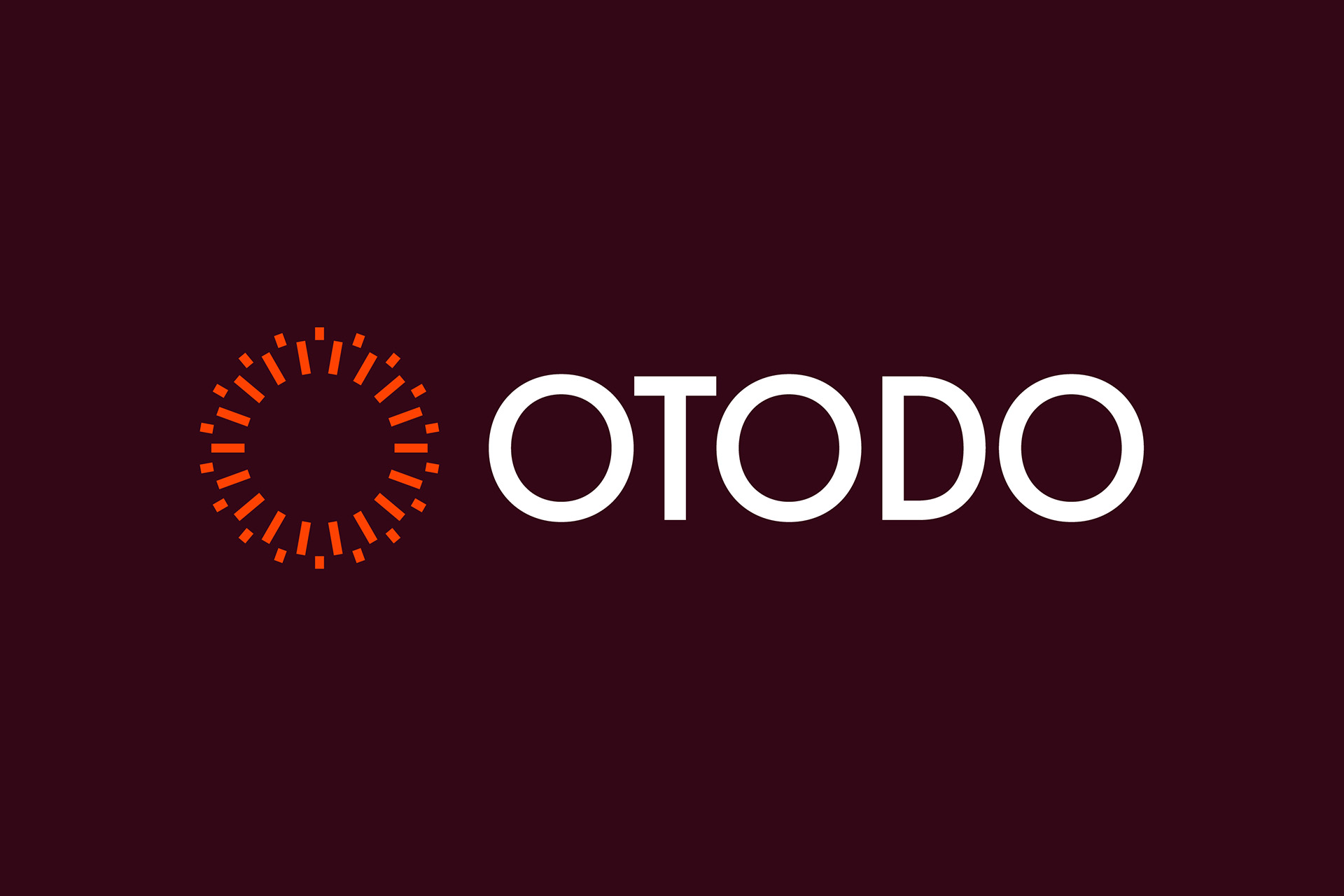 Otodo 品牌咨詢公司logo設(shè)計vi形象設(shè)計橙色線條光芒元素
