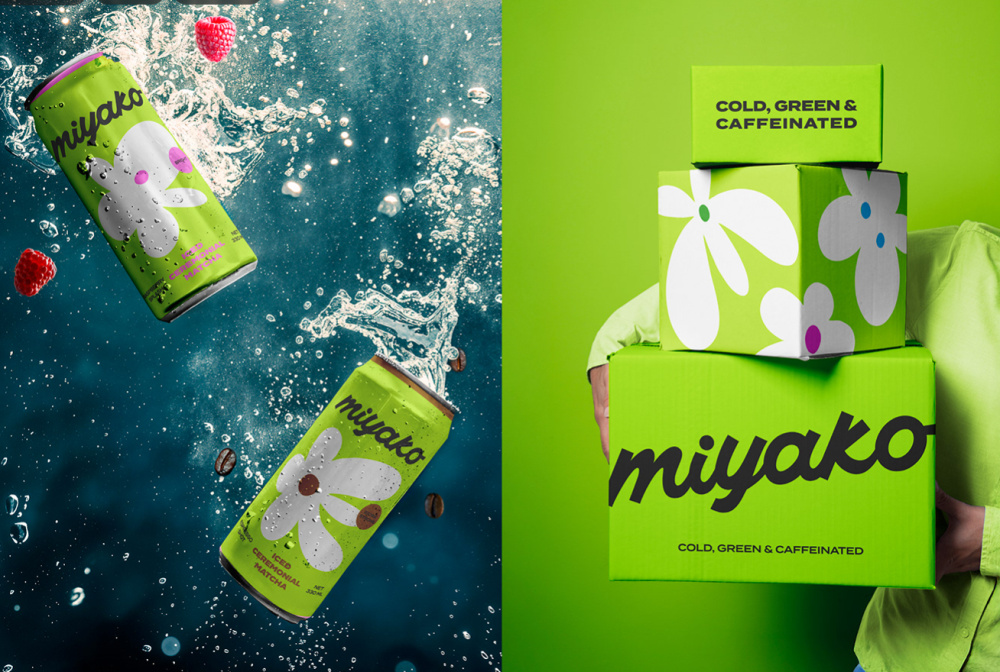 MIYAKO 創(chuàng)新日式抹茶飲料包裝設(shè)計(jì)與品牌塑造,嫩綠色+自由的白色花朵 MIYAKO 創(chuàng)新日式抹茶飲料包裝設(shè)計(jì)與品牌塑造,嫩綠色+自由的白色花朵