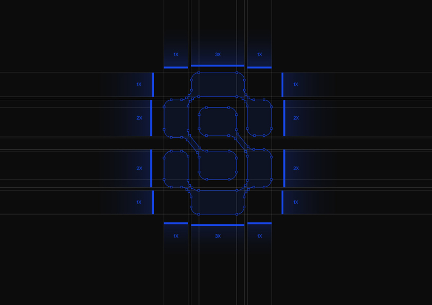 Snaptek 人工智能尖端科技品牌S字母logo設(shè)計vi設(shè)計，藍(lán)色科技風(fēng)