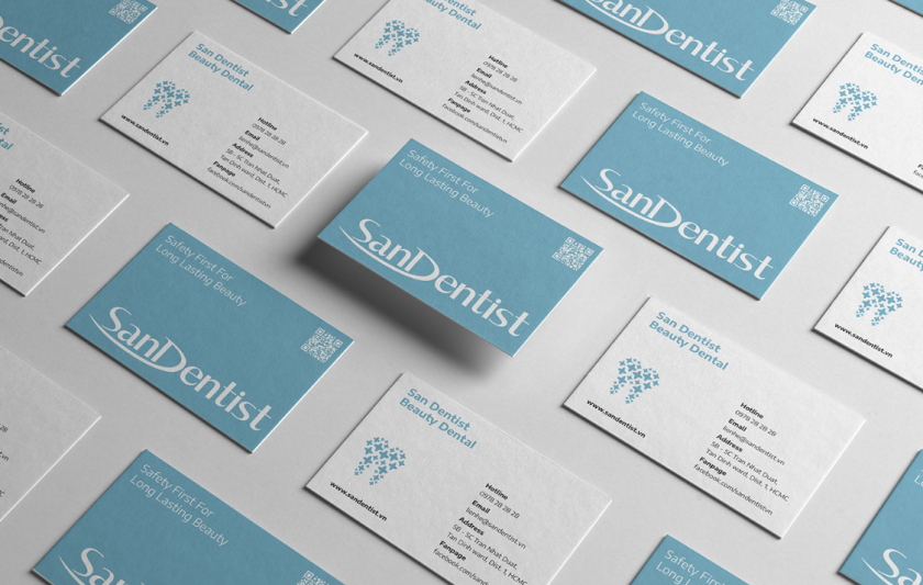 SanDentist 美容牙科品牌形象vi設(shè)計,清新風格突出安全與美麗 SanDentist 美容牙科品牌形象vi設(shè)計,清新風格突出安全與美麗