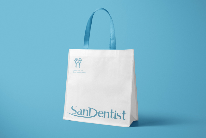 SanDentist 美容牙科品牌形象vi設(shè)計,清新風格突出安全與美麗 SanDentist 美容牙科品牌形象vi設(shè)計,清新風格突出安全與美麗