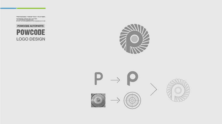 Powcode 帕柯德電動機汽配 LOGO設計、包裝設計