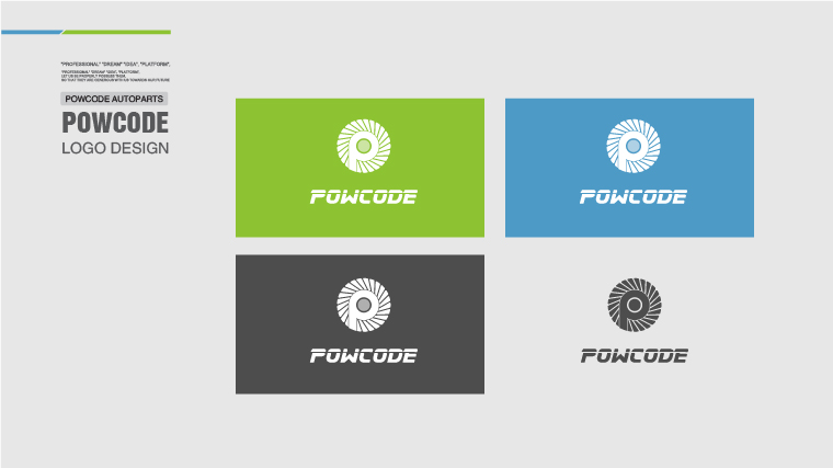 Powcode 帕柯德電動機汽配 LOGO設計、包裝設計