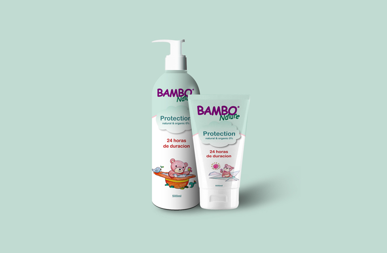 BAMBO班博熊寶寶嬰兒護(hù)膚品包裝設(shè)計(jì)嬰兒沐浴露防曬霜包裝設(shè)計(jì)