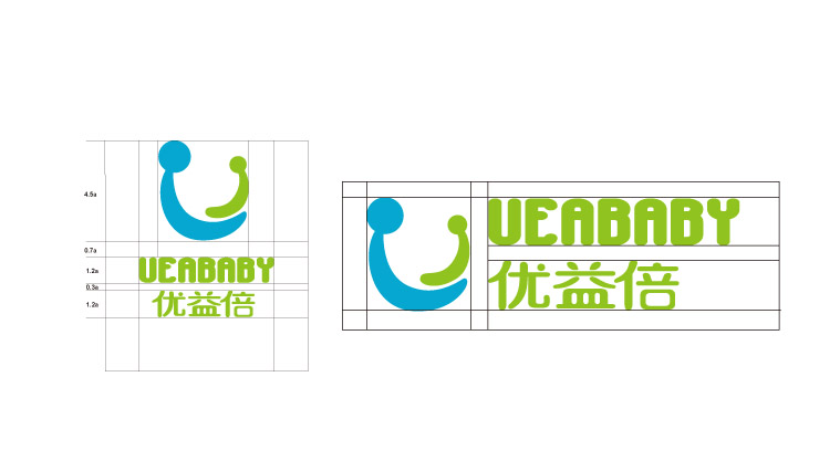 UEABABY優(yōu)益倍嬰兒護(hù)膚品品牌命名、logo設(shè)計-上海嬰童logo設(shè)計公司4