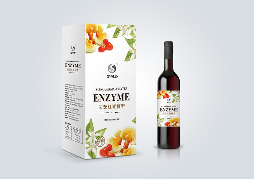 蜀陳香水果酵素禮盒紅酒裝包裝設(shè)計(jì)-上海保健品包裝設(shè)計(jì)公司