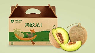 涌禾農(nóng)場網(wǎng)紋瓜哈密瓜農(nóng)產(chǎn)品包裝設計