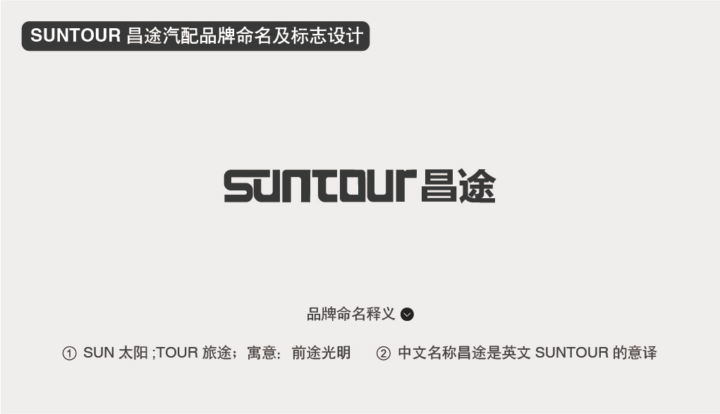 SUNTOUR昌途汽配品牌命名