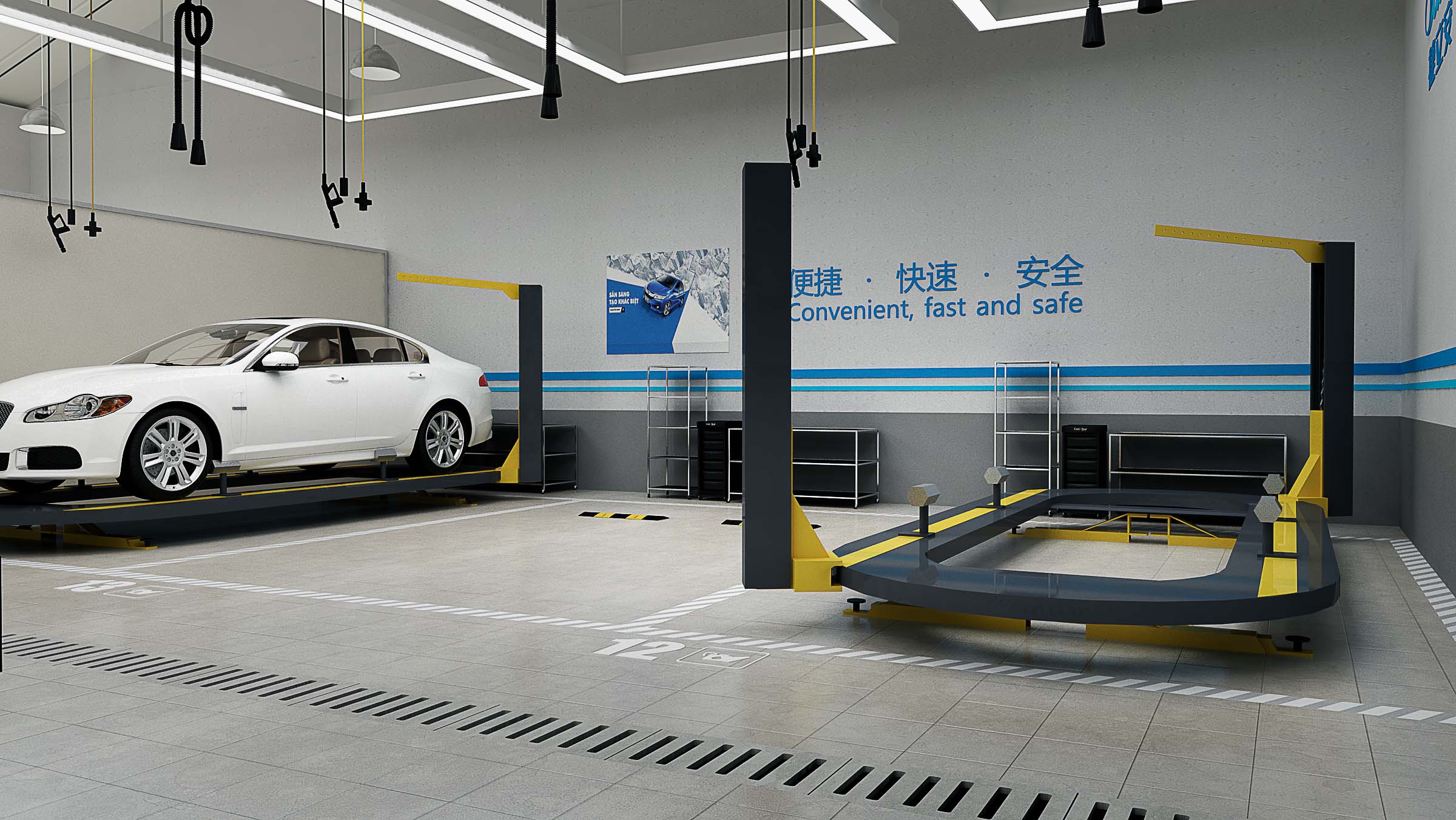 捷立安汽車維修連鎖店空間SI設(shè)計(jì)