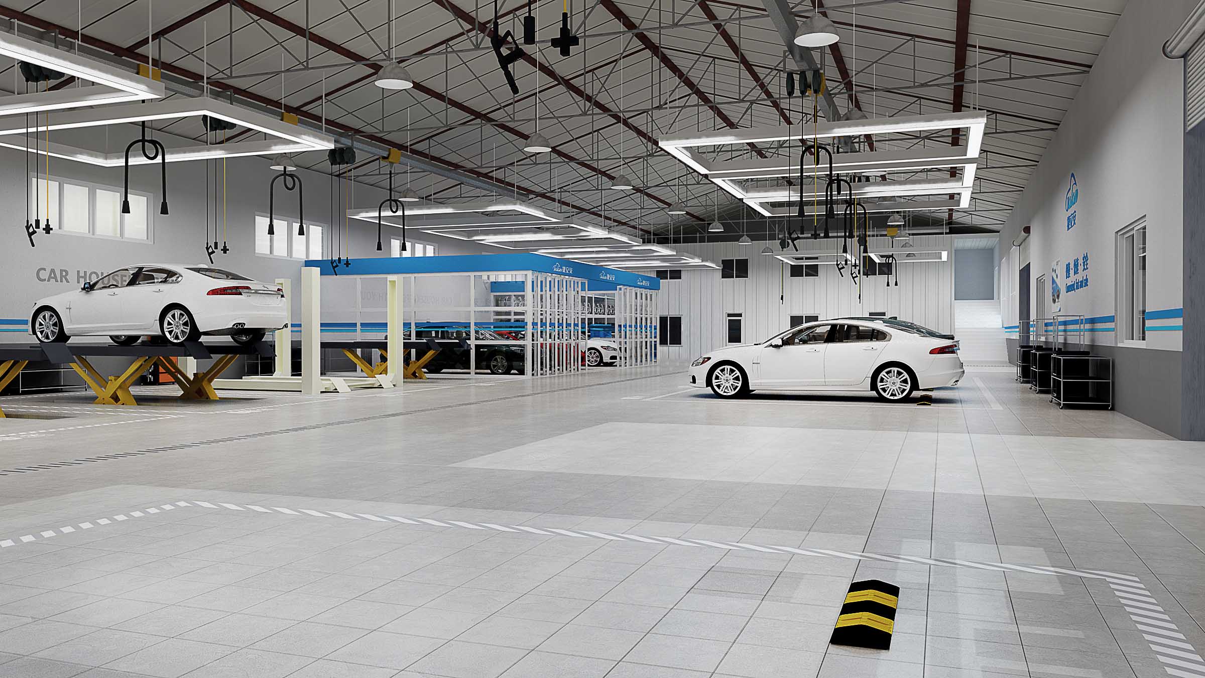 捷立安汽車維修連鎖店空間SI設(shè)計(jì)