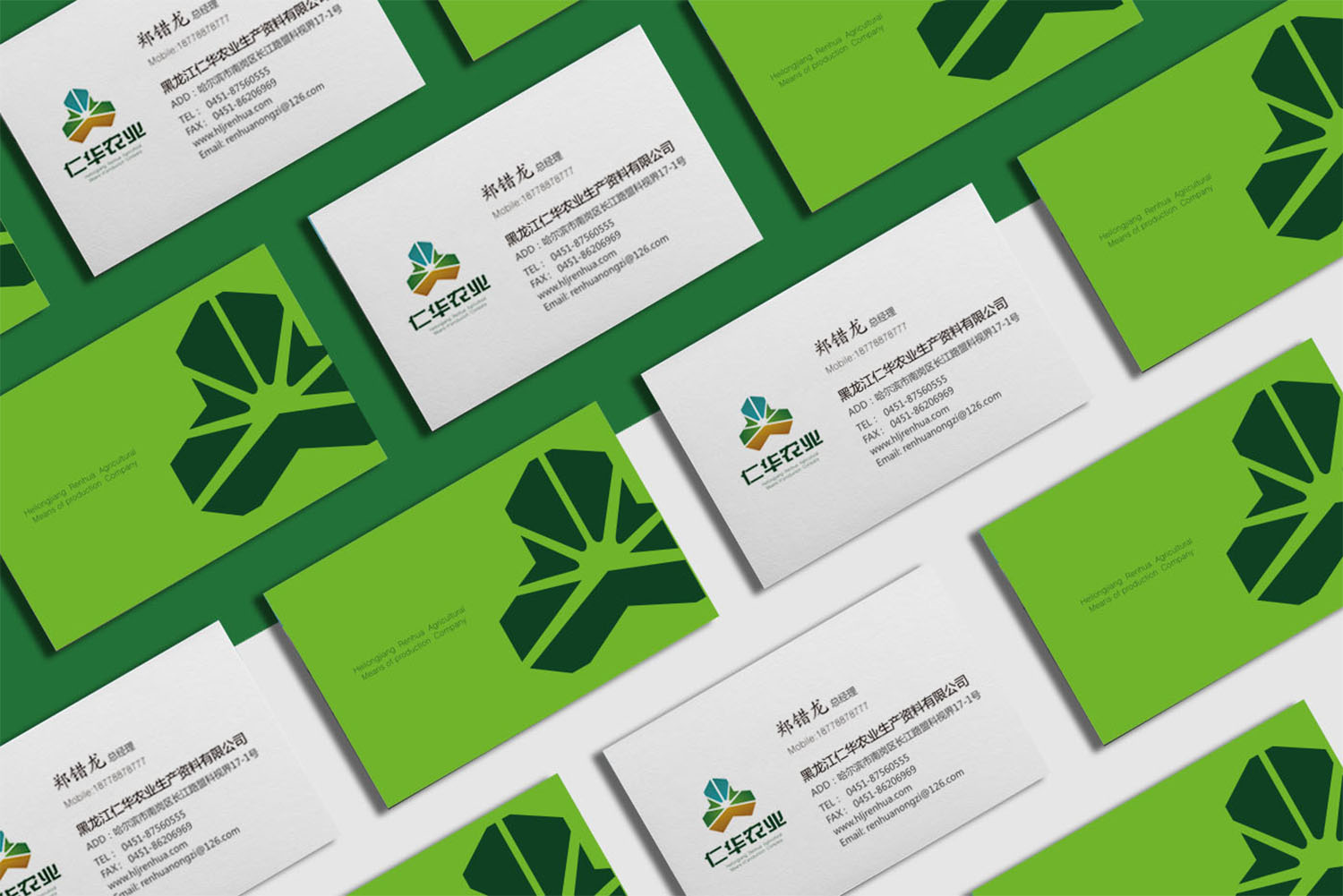 仁華農(nóng)業(yè)公司品牌logo設計VI設計