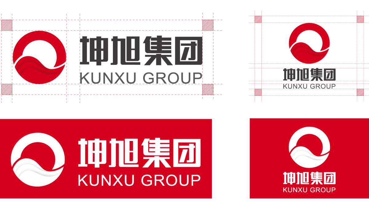 坤旭集團(tuán)企業(yè)文化MI策劃建設(shè)與公司llogo設(shè)計vi設(shè)計，濃濃中國風(fēng)