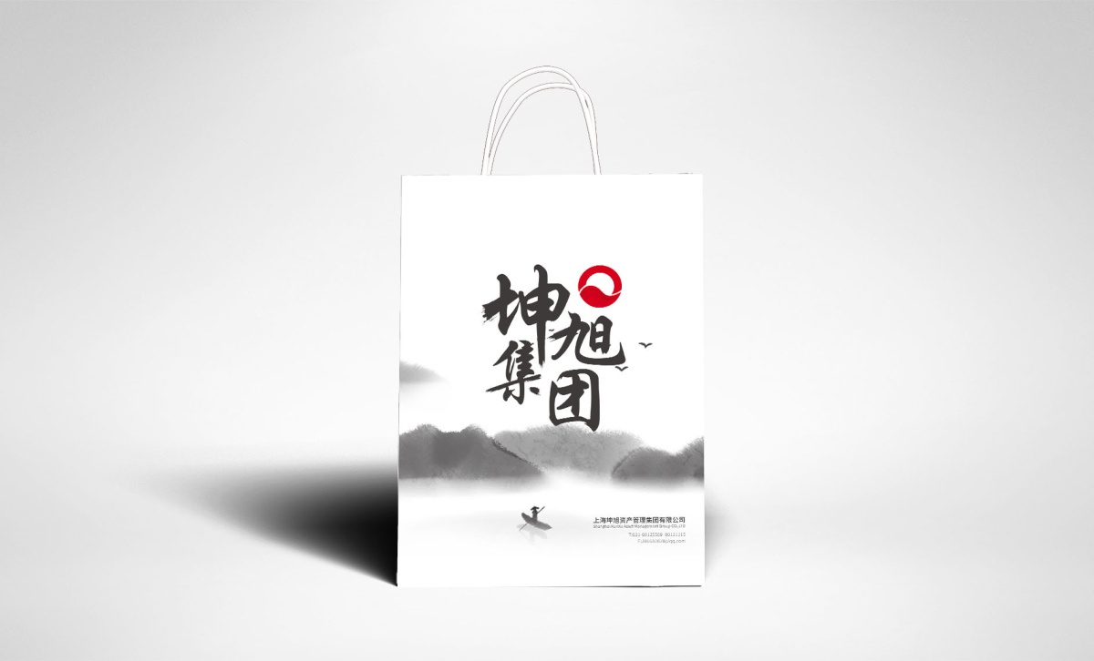 坤旭集團(tuán)企業(yè)文化MI策劃建設(shè)與公司llogo設(shè)計vi設(shè)計，濃濃中國風(fēng)