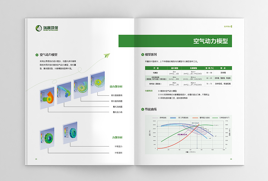 瑞晨環(huán)保水泵風(fēng)機(jī)工業(yè)產(chǎn)品宣傳手冊設(shè)計(jì)
