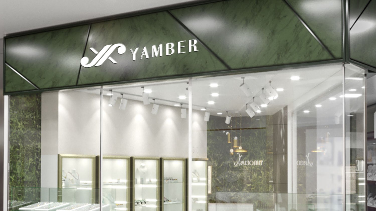 YAMBER顏博珠寶品牌設(shè)計logo設(shè)計