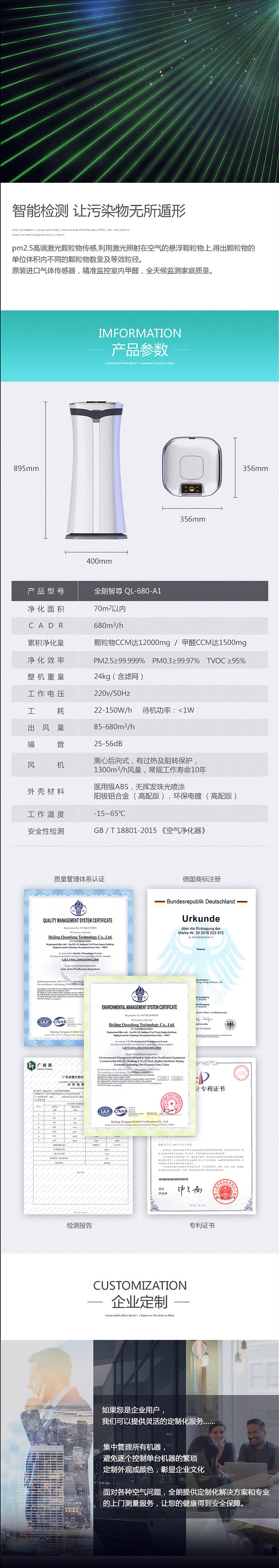 全朗凈化器電商網(wǎng)頁設(shè)計