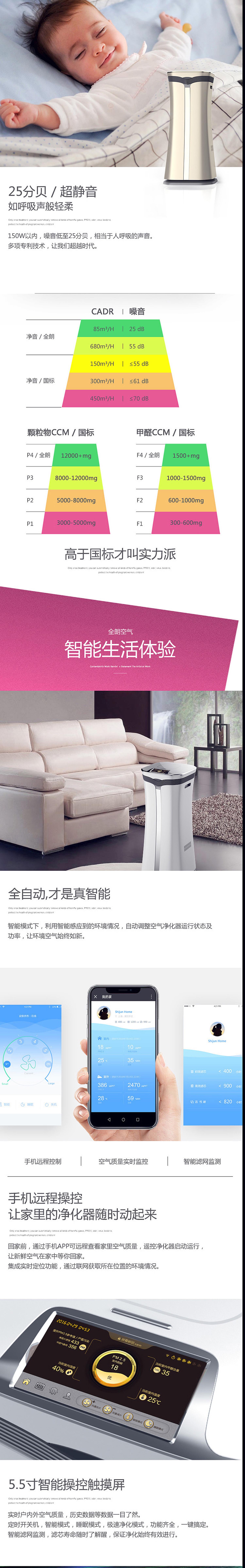 全朗凈化器電商網(wǎng)頁設(shè)計