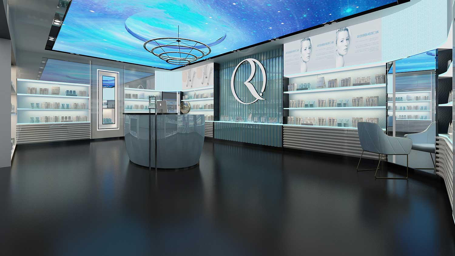 RFANNA瑞梵納化妝品專賣店空間設(shè)計