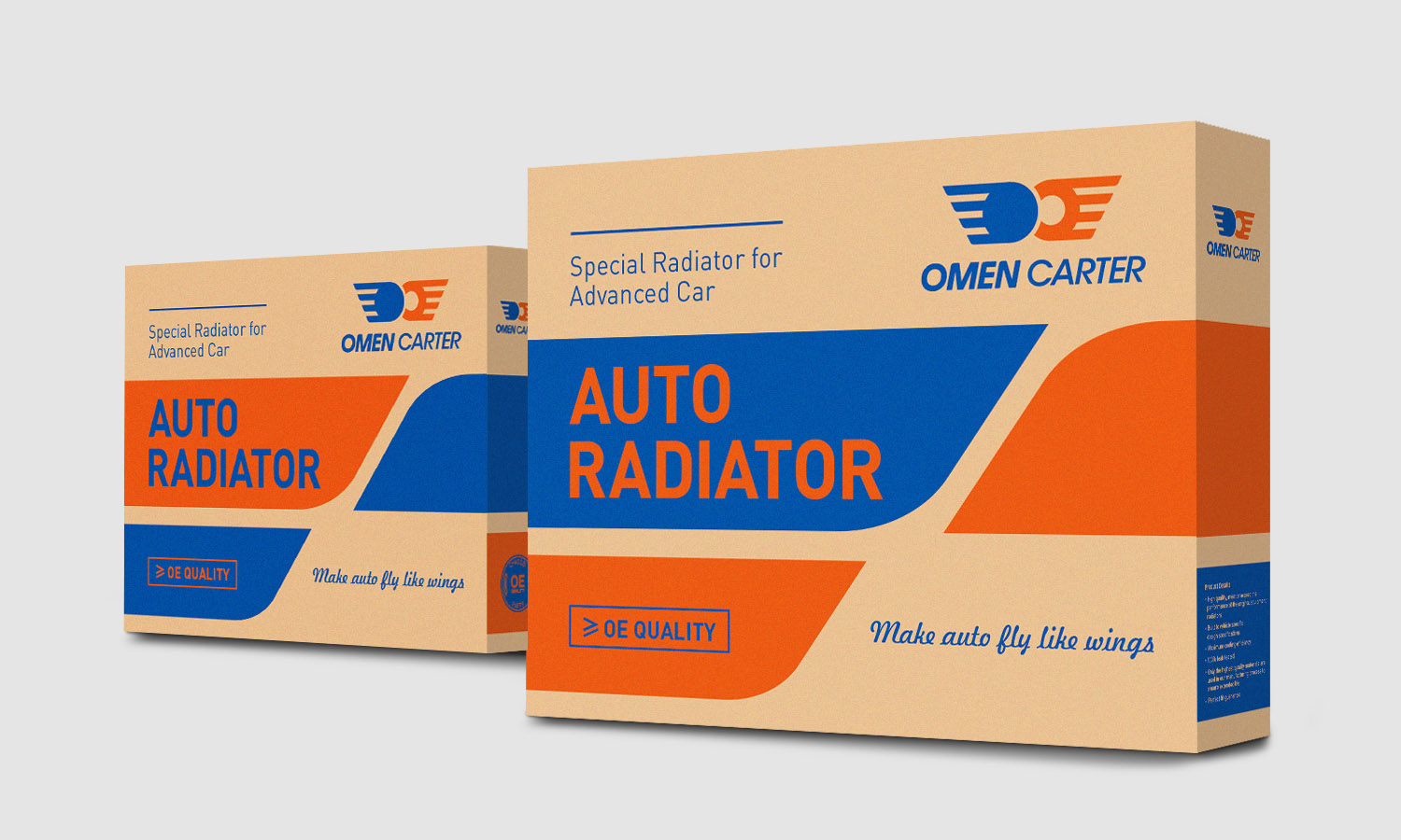 OMEN CARTER 阿曼卡特汽車散熱器汽配品牌logo設(shè)計包裝設(shè)計